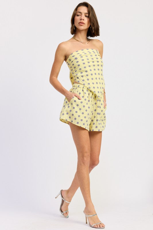 Scarf Top With Trim Detail