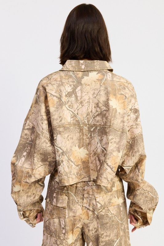 Woodland Camo Oversized Jacket