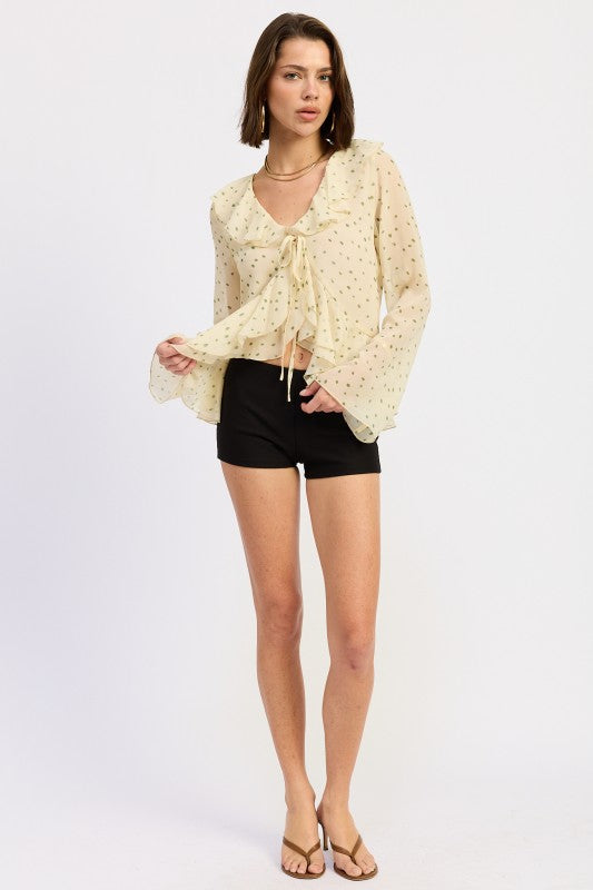 Flutter Open Butterfly Top