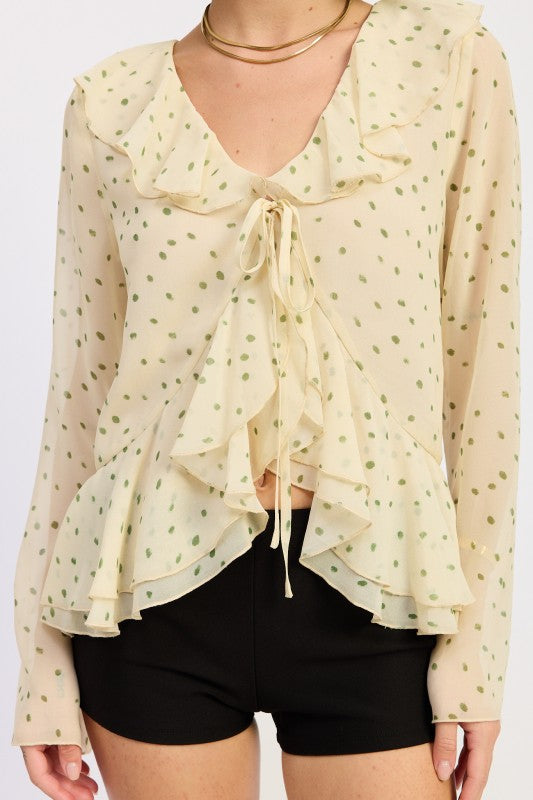 Flutter Open Butterfly Top