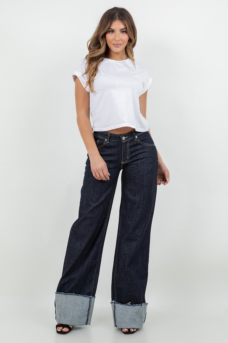 Dark Blue- Short Inseam 30 Gary Low Rise Jean In Rinse Wash