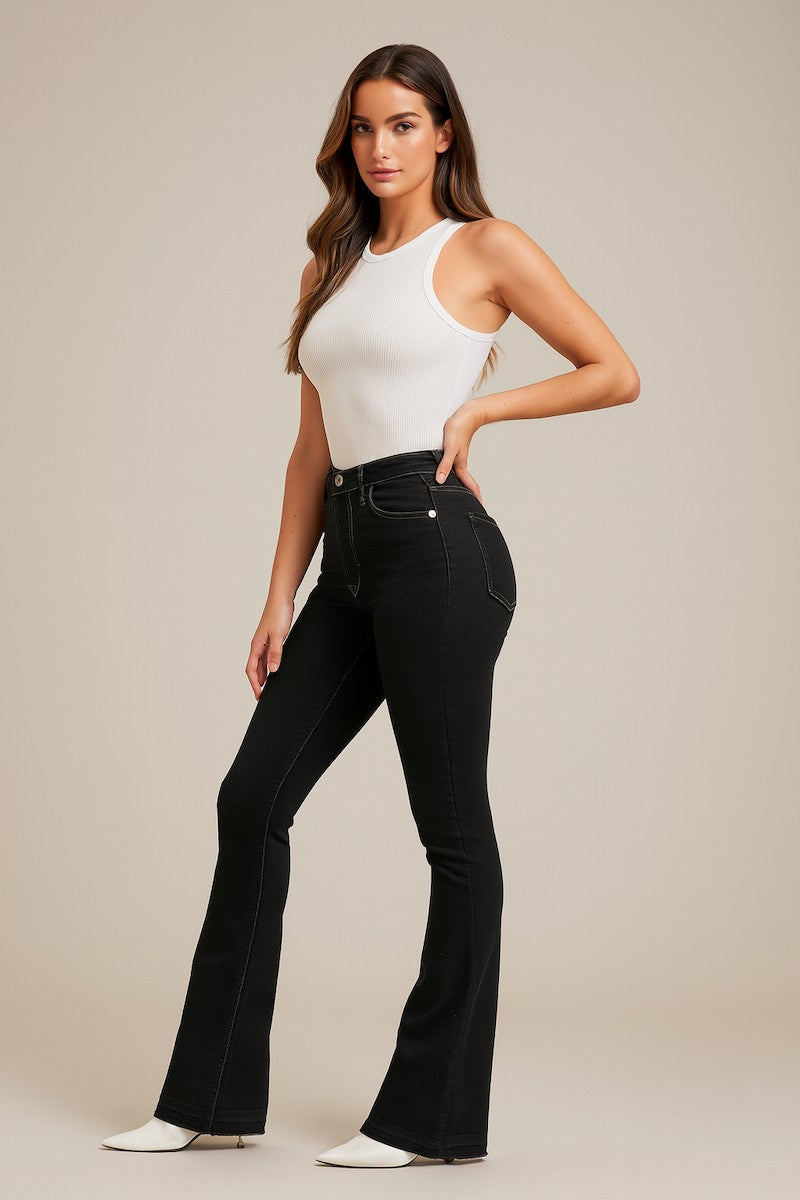 Black Judy Boot Cut Jean In Black