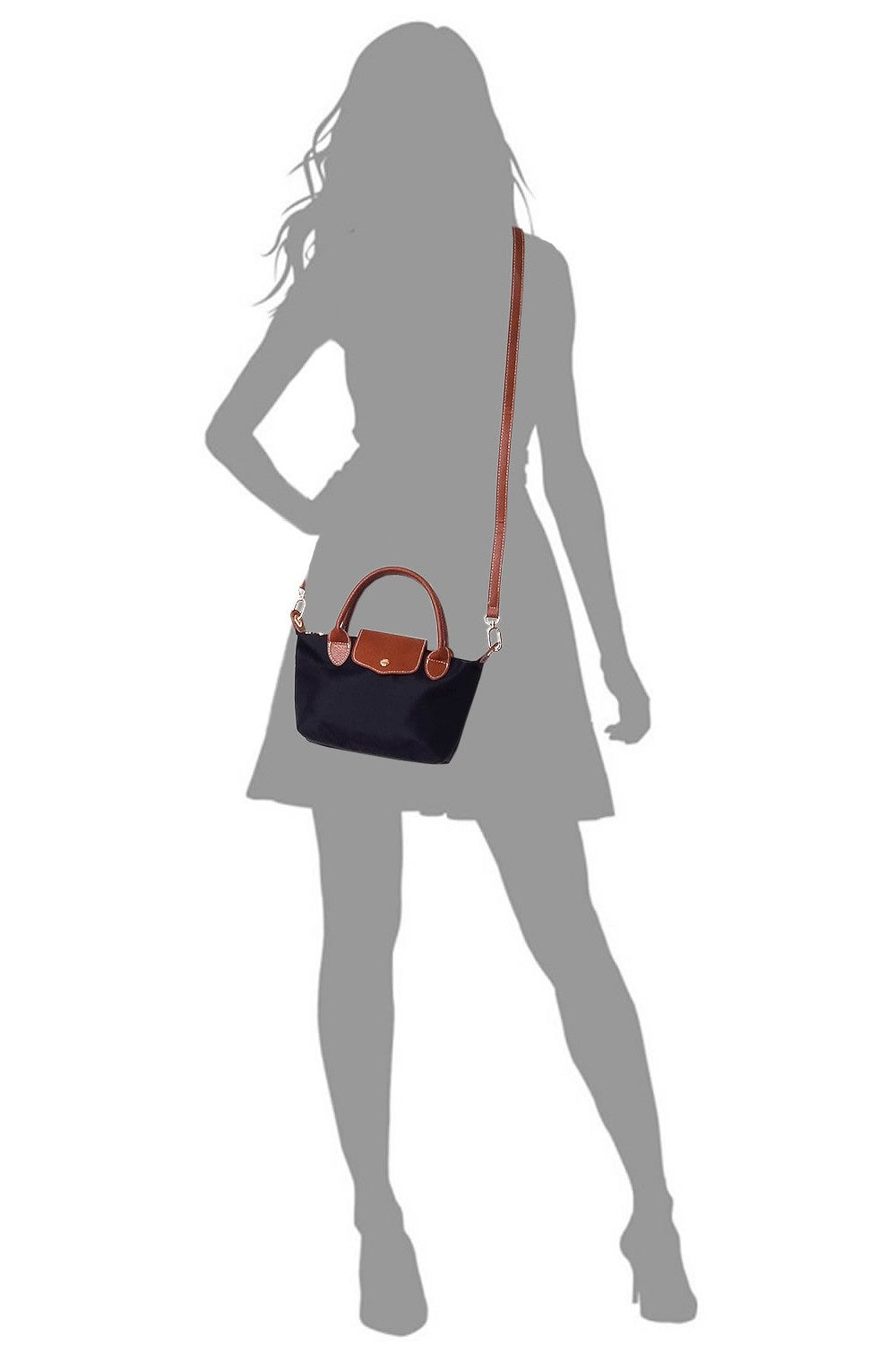 Nylon Flap Satchel Crossbody Bag