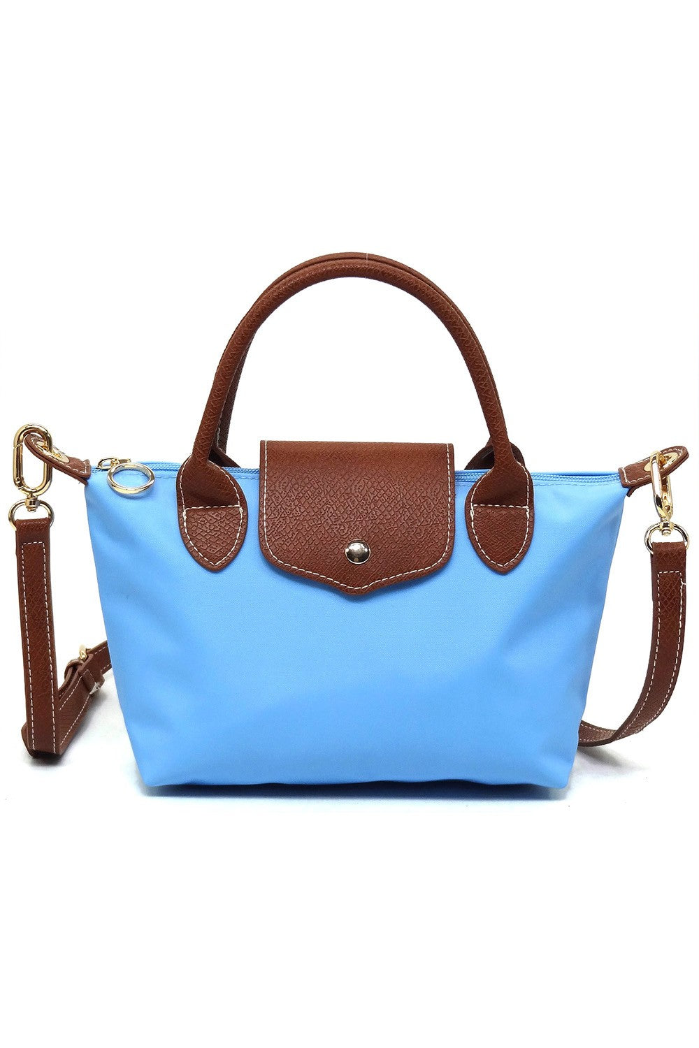 Nylon Flap Satchel Crossbody Bag