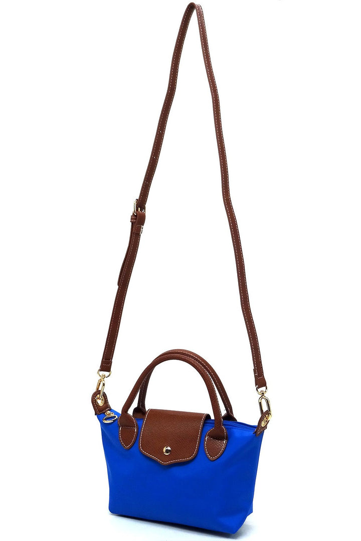 Nylon Flap Satchel Crossbody Bag