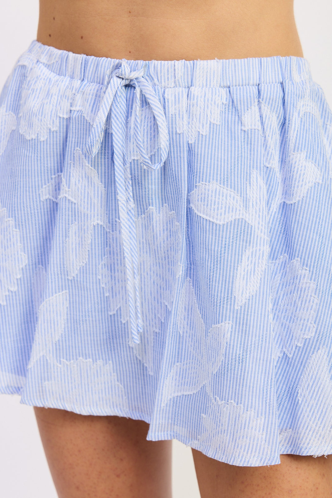 Jacquiard Mini Skort With Drawstring