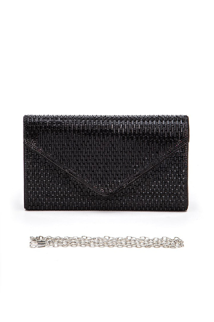 Gold Rhinestone Evening Clutch Bag