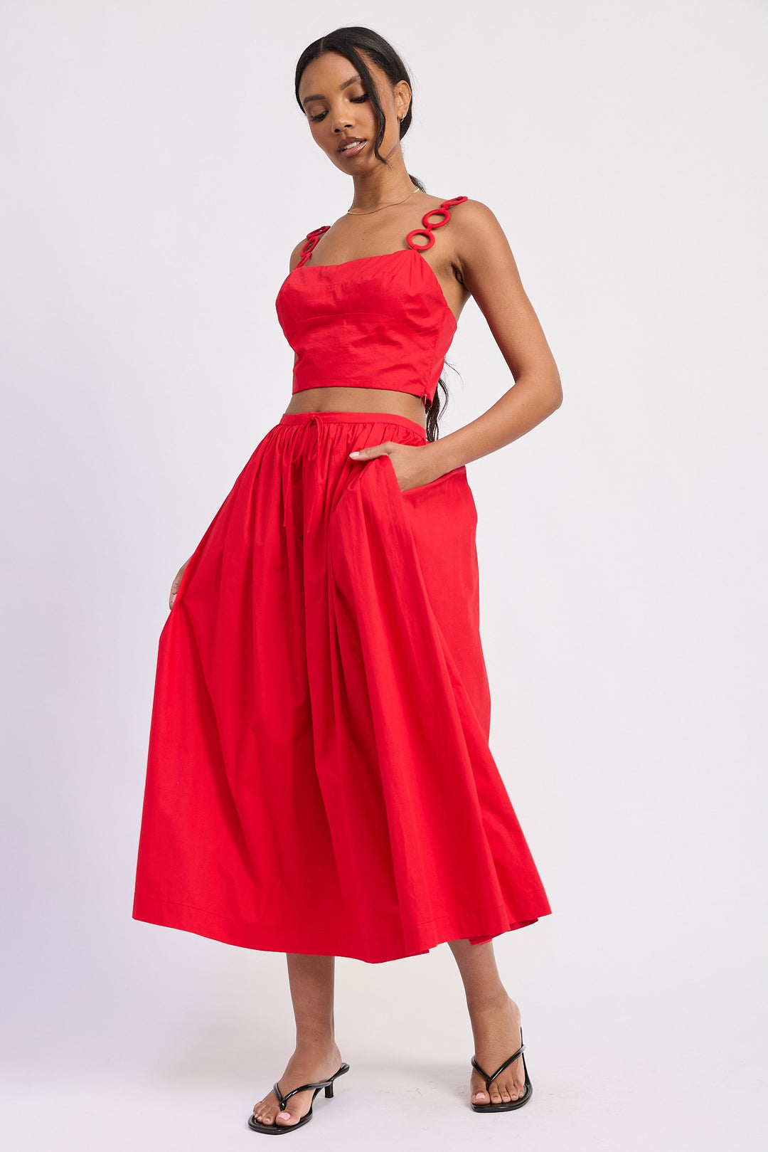 Ring Strap Cropped Top