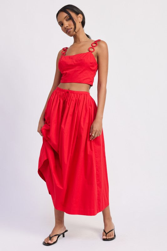 Ring Strap Cropped Top