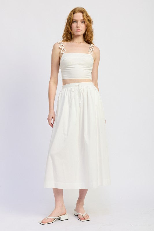 Ring Strap Cropped Top