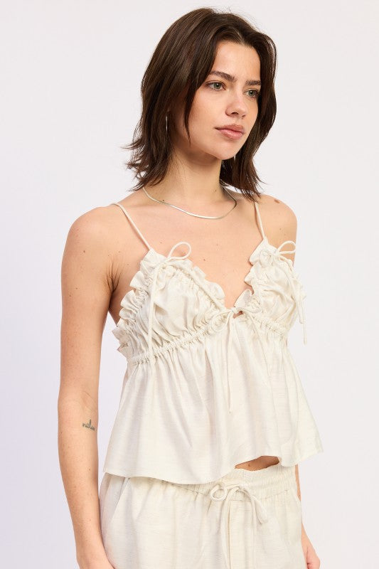 Ruffled Baby Doll Top