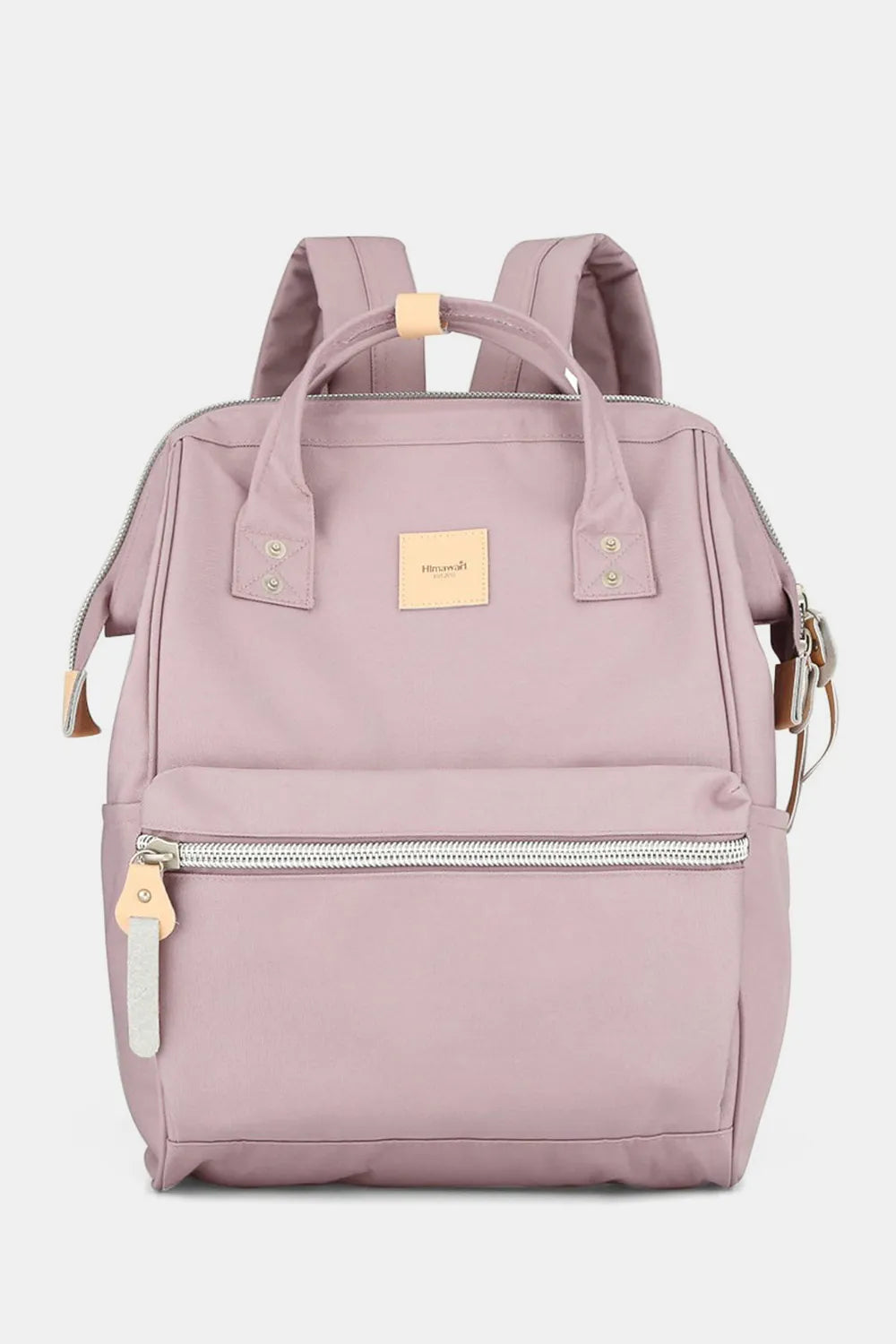 Gray Himawari Water Resistant Canvas Backpack Bag With Side Pockets