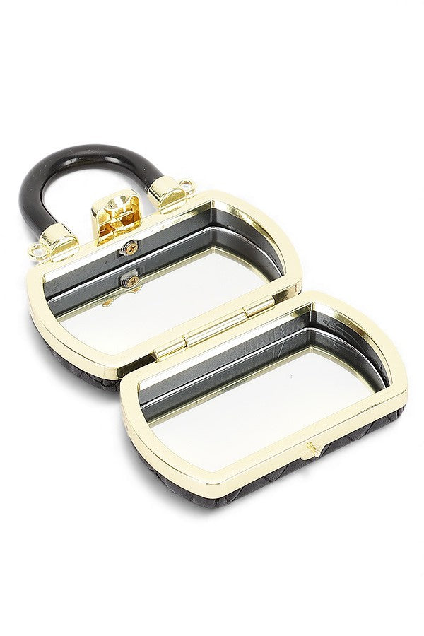 Mini Quilted Iconic Top Handle Crossbody Bag