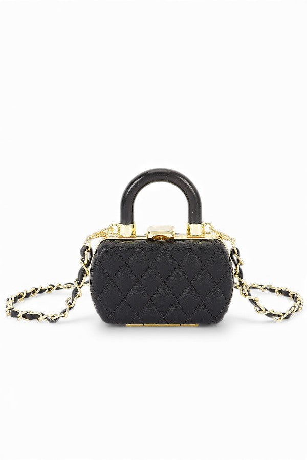 Mini Quilted Iconic Top Handle Crossbody Bag