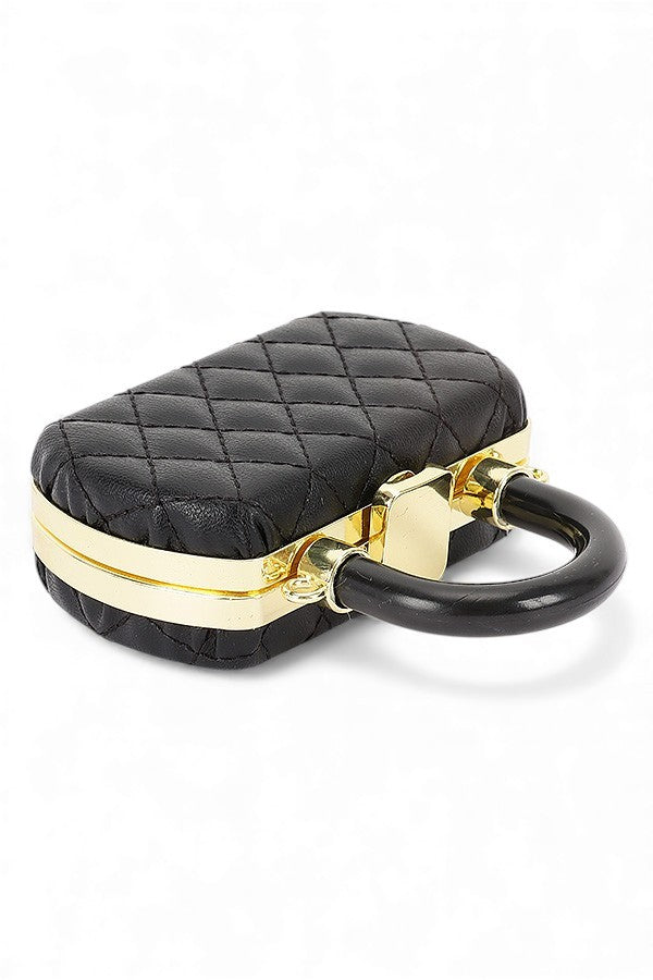 Mini Quilted Iconic Top Handle Crossbody Bag