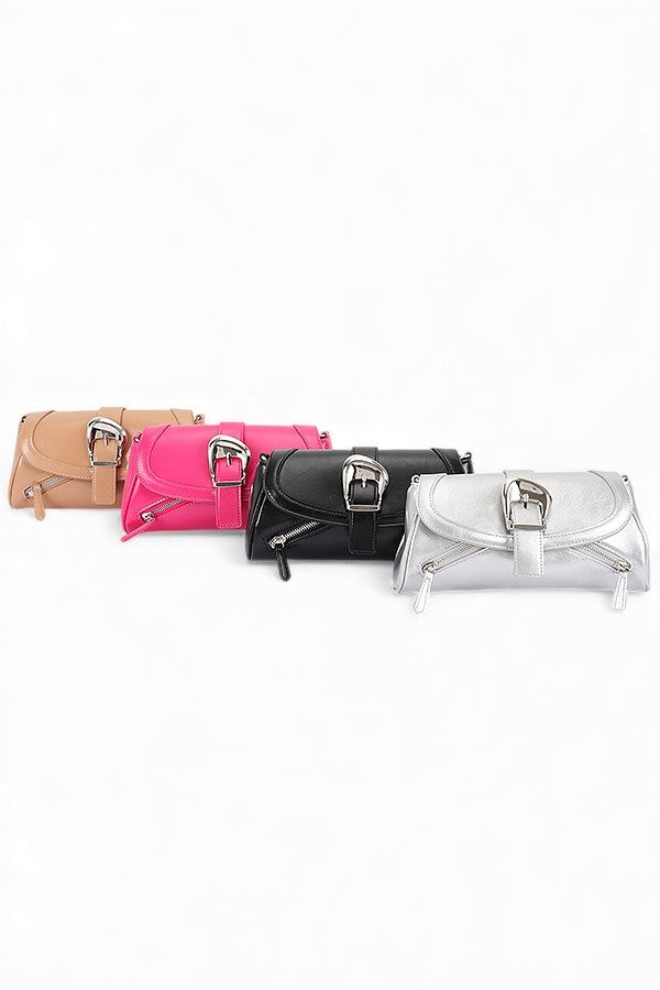 Y2K Convertible Buckle Shoulder Bag