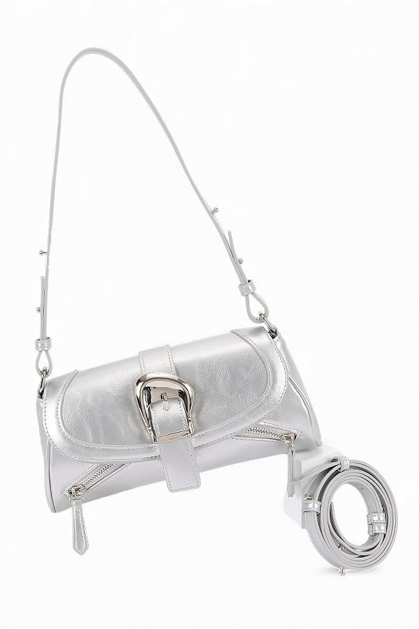 Y2K Convertible Buckle Shoulder Bag