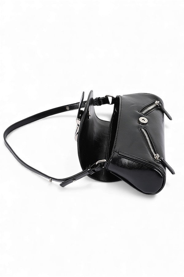 Y2K Convertible Buckle Shoulder Bag