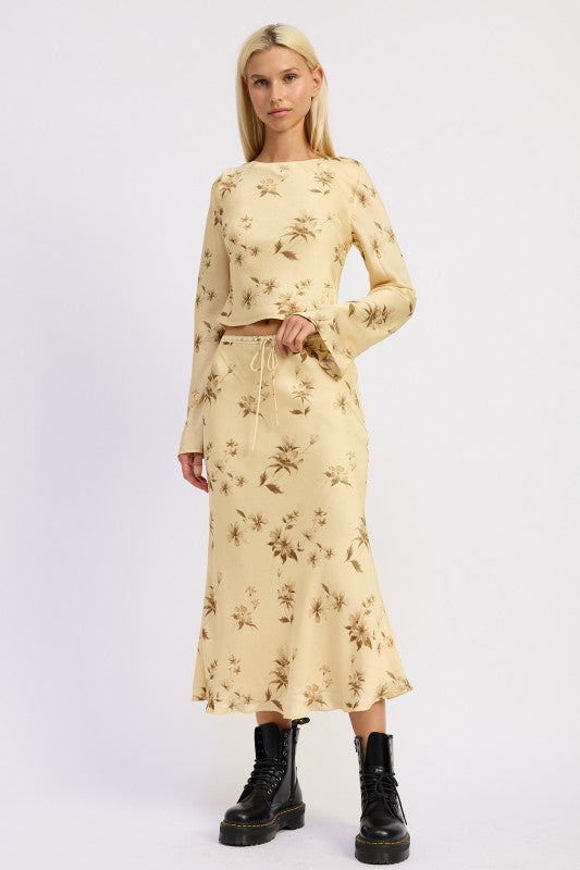 Cowl Neck Long Sleeve Blouse