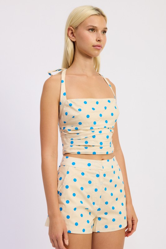 Halter Top With Squared Neck