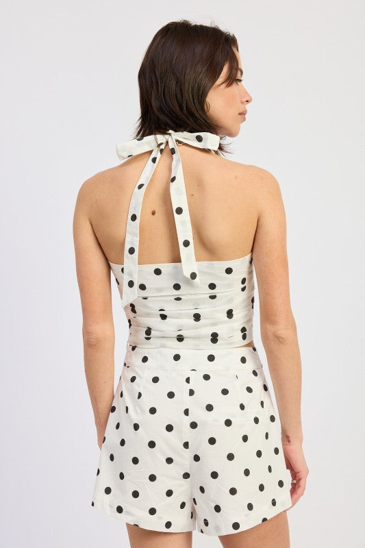 Halter Top With Squared Neck