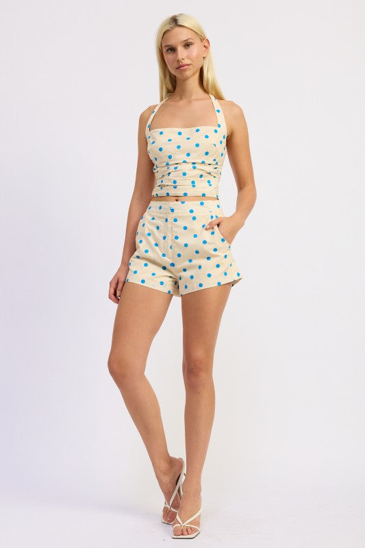 Halter Top With Squared Neck