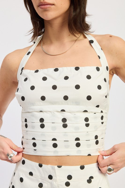 Halter Top With Squared Neck