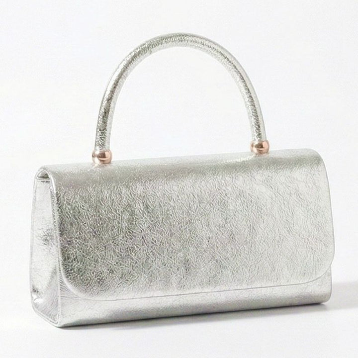 Metallic Glitter Mini Handbag Top Handle