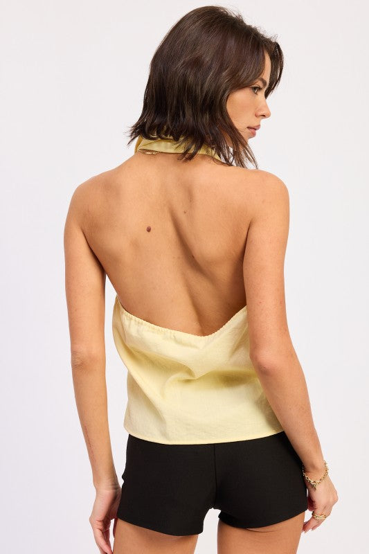 One Shoulder Top With Scarf Detail 1
