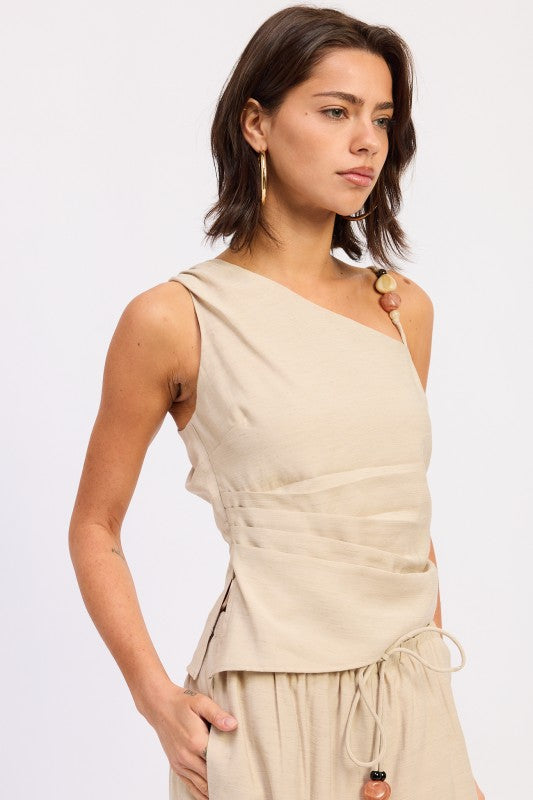 Asymmetrical Sleeveless Top