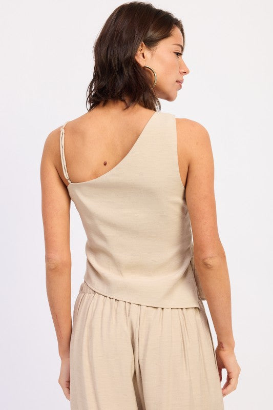 Asymmetrical Sleeveless Top