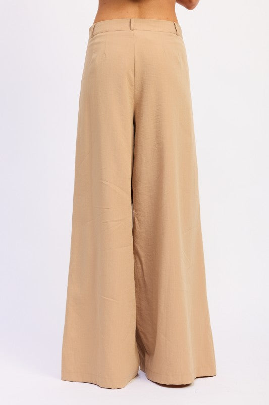 Wide Leg Linen Pants