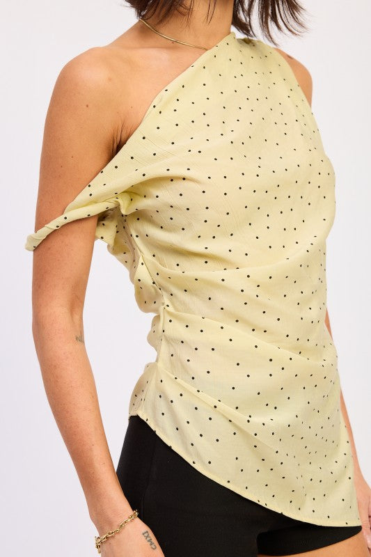 Asymmetrical Shoulder Tunic Top