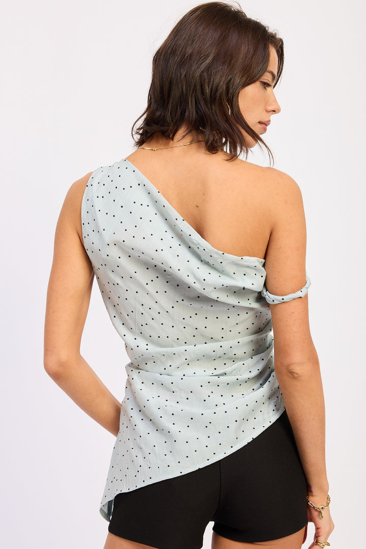 Asymmetrical Shoulder Tunic Top