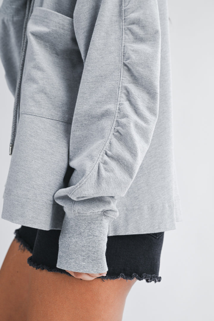 Relaxed Pocket Hoodie Pullover Top