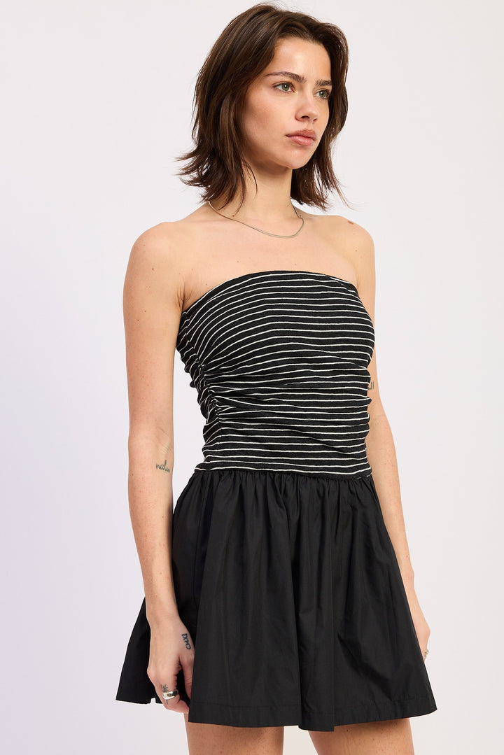 Mix Media Mini Tube Dress