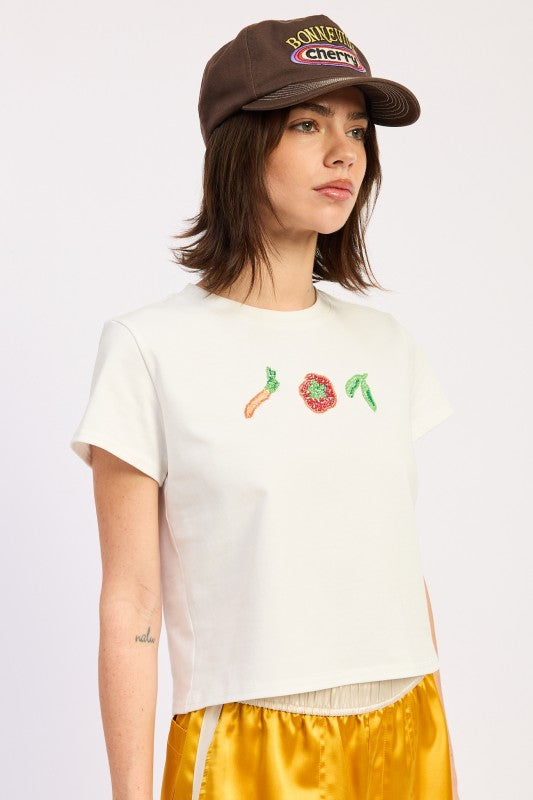 Embroidered Baby Tee