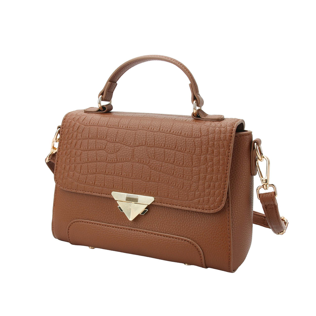 Brown Mkf Saphira Satchel Bag By Mia K