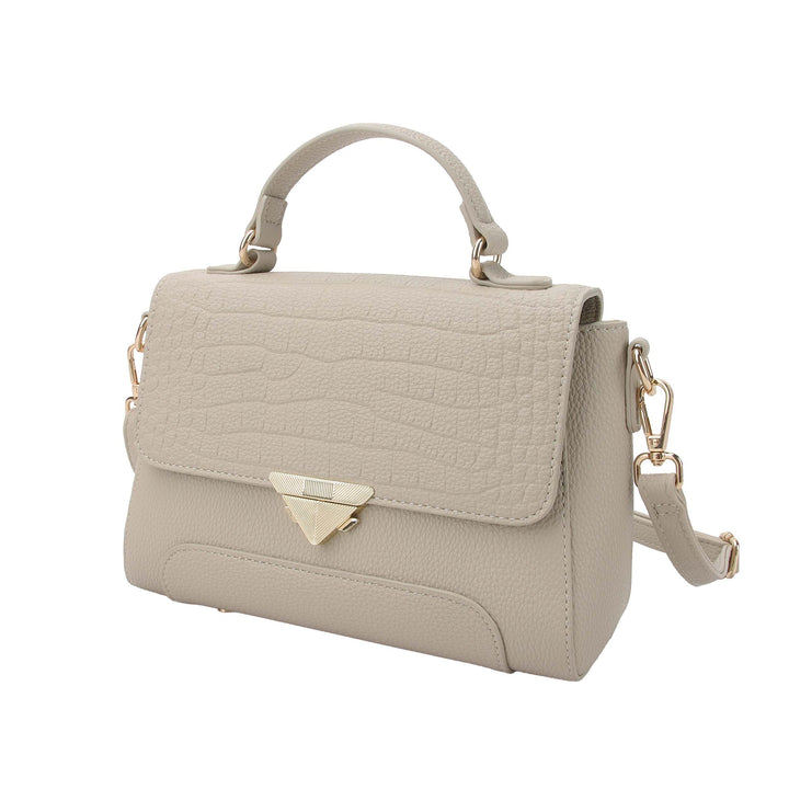 Taupe Mkf Saphira Satchel Bag By Mia K