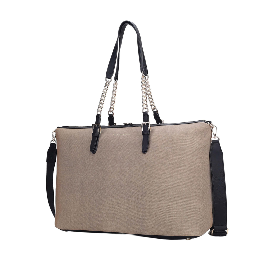 Dark Beige Mkf Zephyra Weekender Bag By Mia K