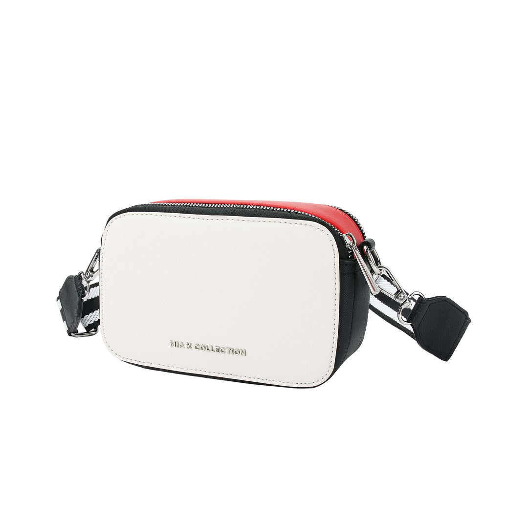 Pink Charcoal Mkf Avielle Colorblock Crossbody Bag By Mia K