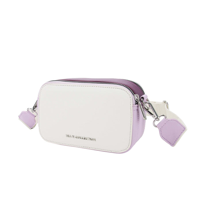 White Denim Mkf Avielle Colorblock Crossbody Bag By Mia K