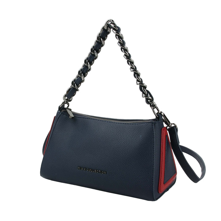 Navy Red Mkf Kayren Shoulder Bag By Mia K