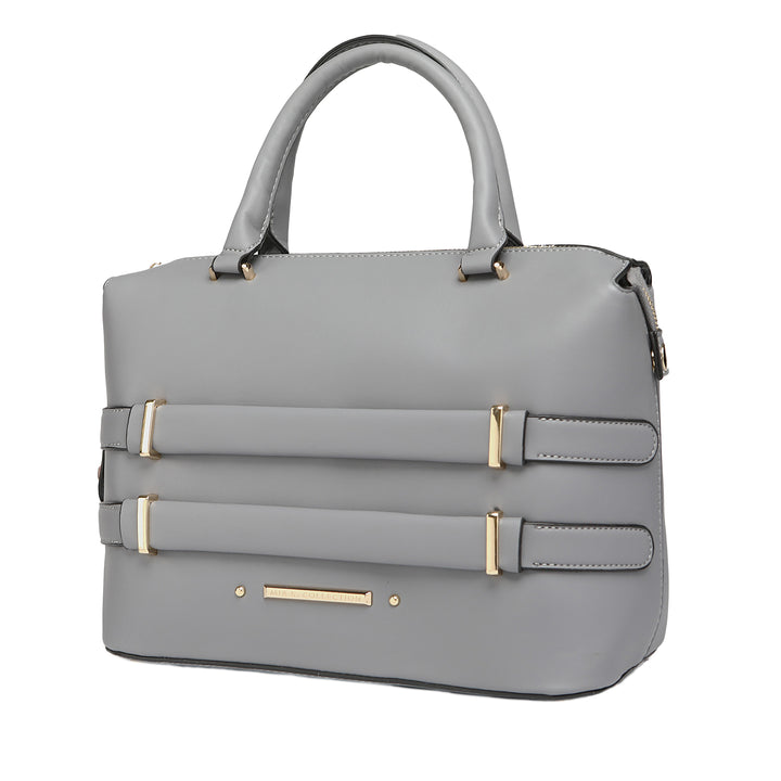 Navy Mkf Leila Vegan Leather Womens Tote Bag By Mia K