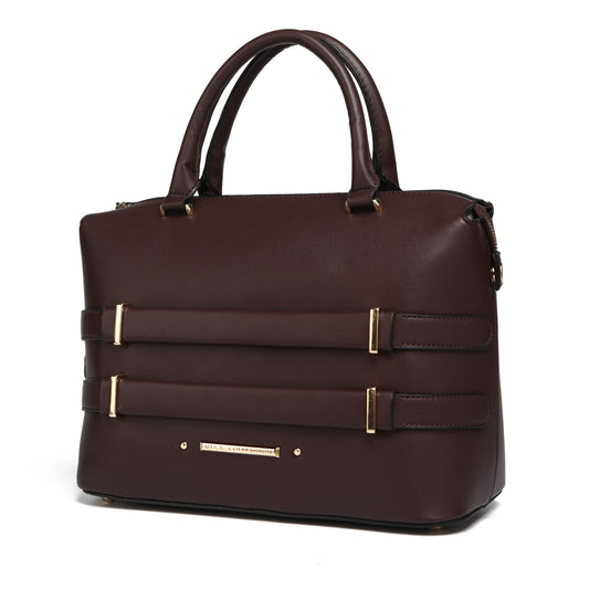 Charcoal Mkf Leila Vegan Leather Womens Tote Bag By Mia K