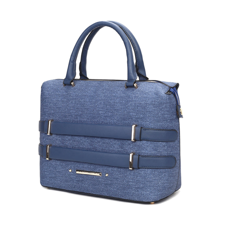 Blue Mkf Leila Color Block Tote Bag By Mia K