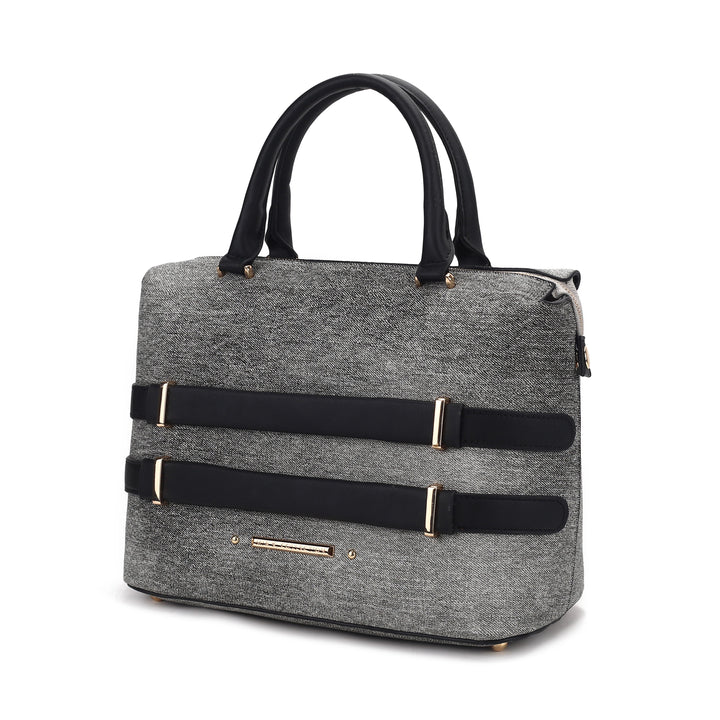 Black Mkf Leila Color Block Tote Bag By Mia K