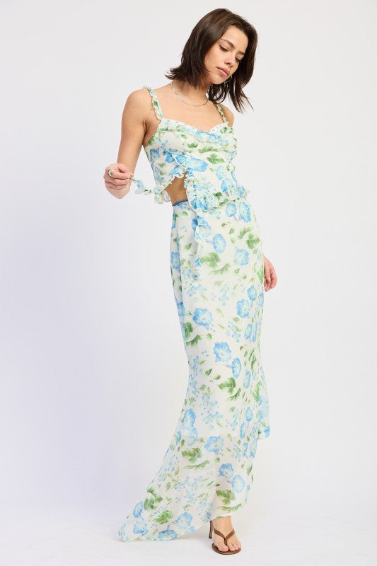 Asymmetrical Ruffled Bustier