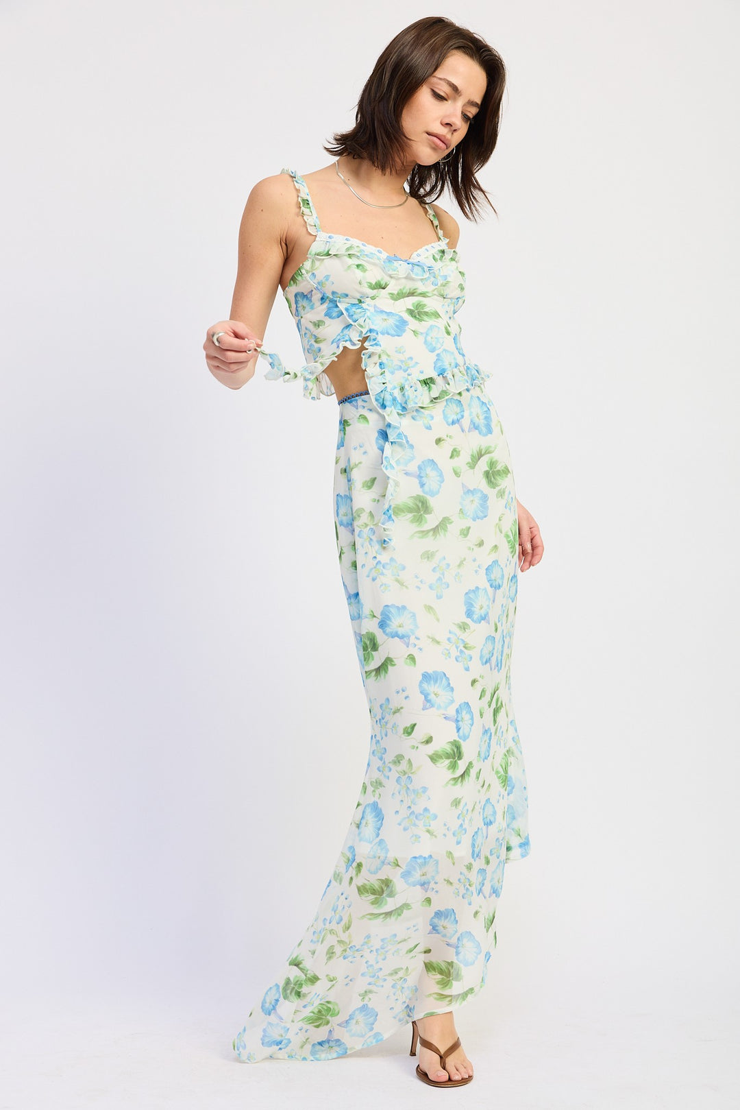 Asymmetrical Ruffled Bustier