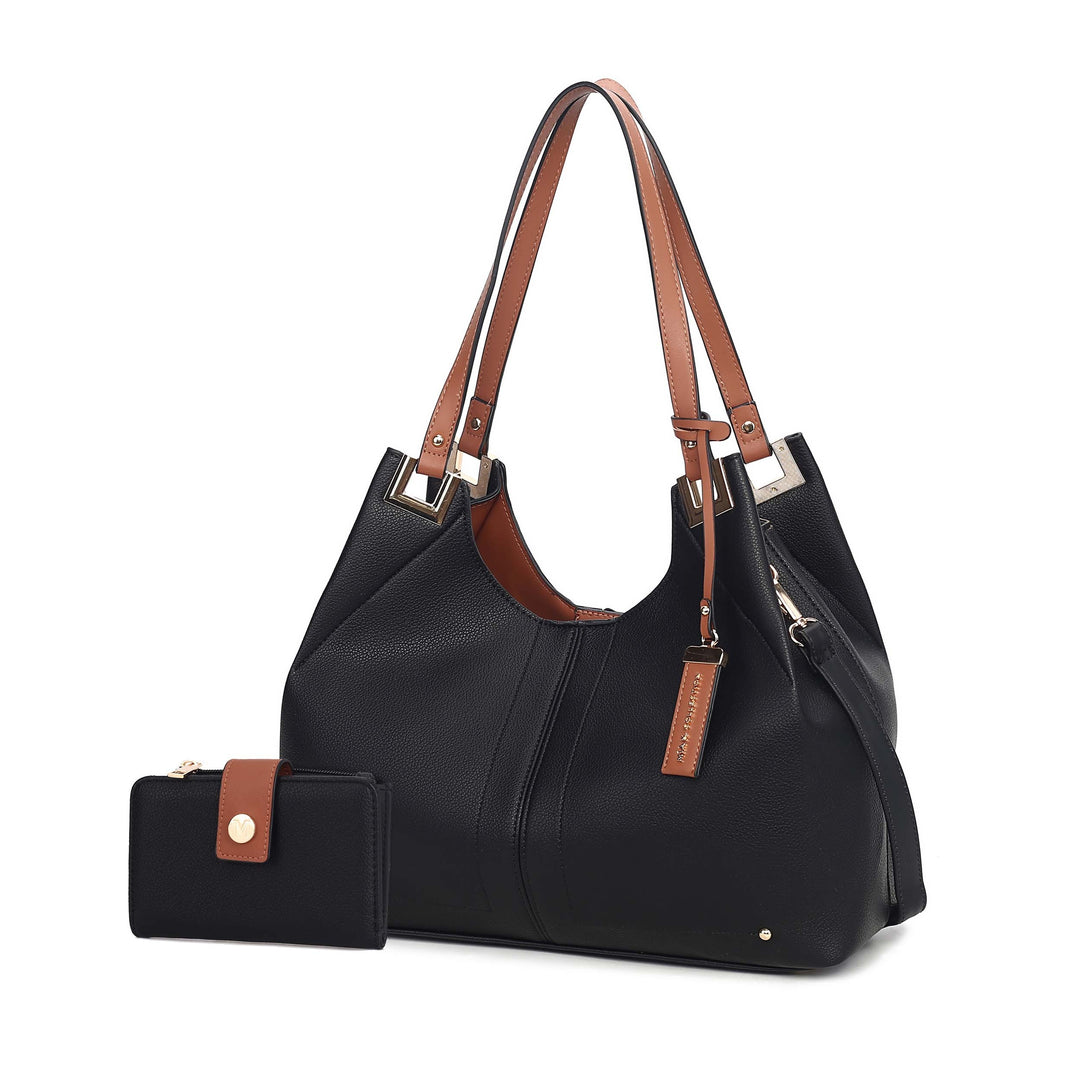 Black Mkf Estelle Shoulder Bag By Mia K